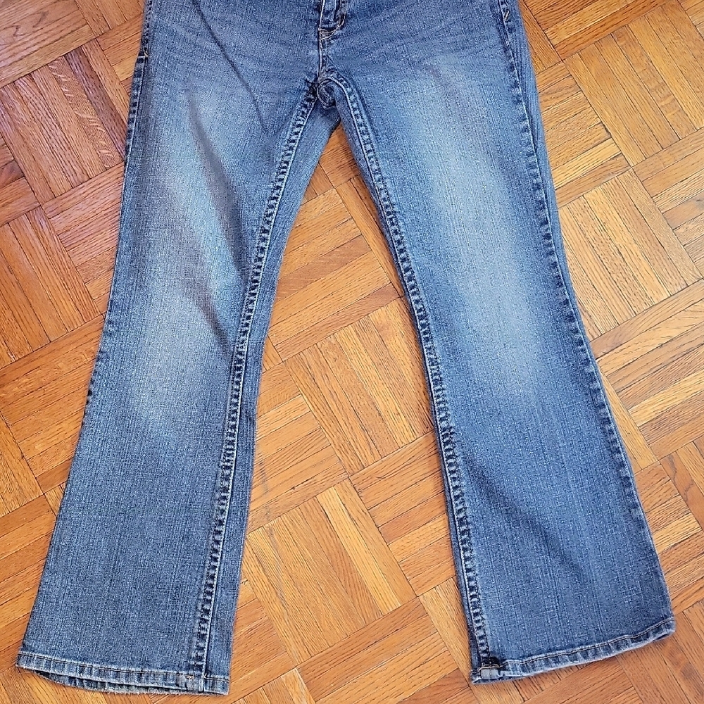 Aeropostale Hailey Skinny Flare Denim Low Rise Jeans Juniors Y2k Size 7/8 - Picture 5 of 15